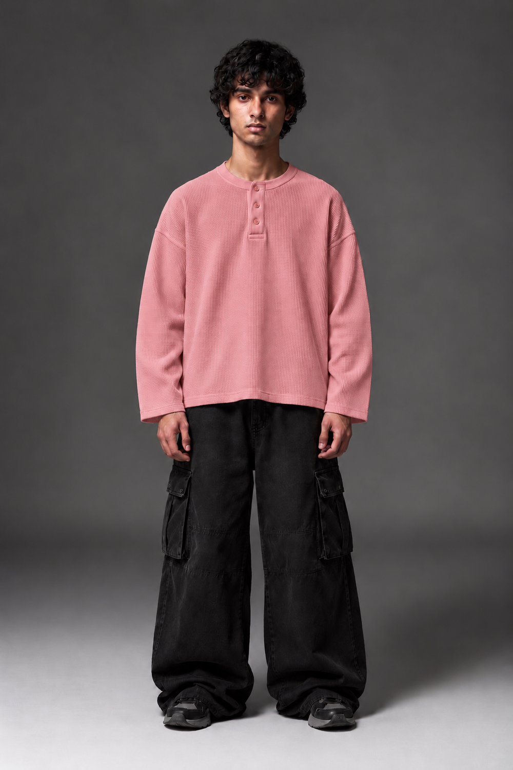 PINK HENLEY